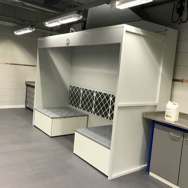 powder booth unit